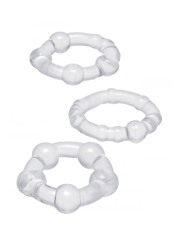 Clear Performance Penis Rings - 3 Pack
