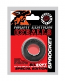 Oxballs Sprocket Comfort No-Roll Cock Ring - Special Edition Night