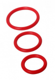 Silicone Cock Rings - Red