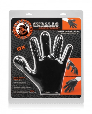 Oxballs Finger Fuck Glove - Black