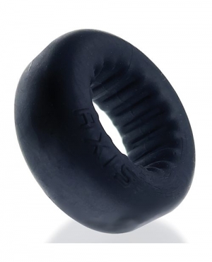 Oxballs Axis Rib Griphold Cockring - Black Ice