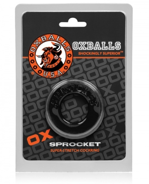 Oxballs Atomic Jock Sprocket Cock Ring - Black