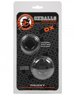 Oxballs TruckT Cock & Ball Ring 2 Pack - Black