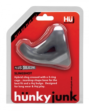 Hunky Junk Slingshot 3 Ring Teardrop - Stone