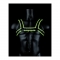 Shots Ouch Chest Bulldog Harness - Glow in the Dark L/XL